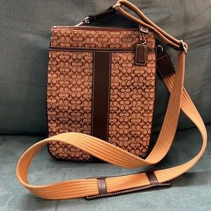 Brown Coach Saddle Bag